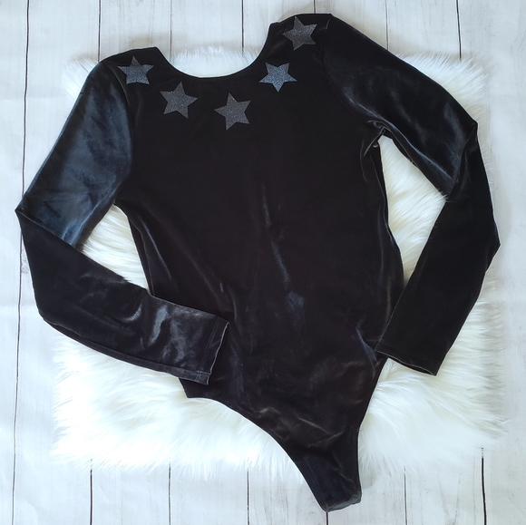 Victoria's Secret Velvet Glitter Bodysuit - Picture 2 of 8